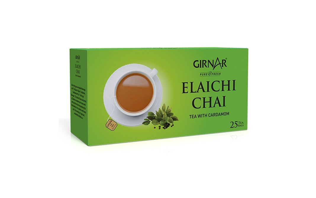 Girnar Elaichi Chai Tea With Cardamom Box 25 pcs Reviews Nutrition Ingredients Benefits